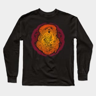 Psychedelic Grim Reaper Long Sleeve T-Shirt